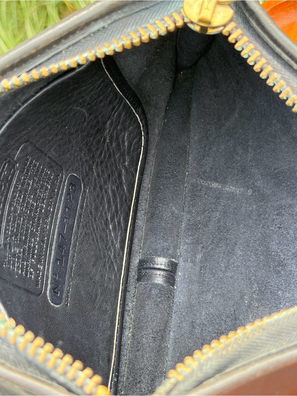 Vintage COACH Navy Bonnie Cashin Zippered Clutch EUC - Picture 7 of 17